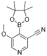 5-Methoxy-4-(4,4,5,5-tetramethyl-1,3,2-dioxaborolan-2-yl)nicotinonitrile Structure,1247726-68-6Structure