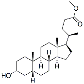 3-Alpha-羟基-5-beta-24-胆烷酸甲酯结构式_1249-75-8结构式