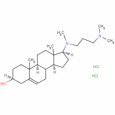 阿扎胆醇二盐酸盐结构式_1249-84-9结构式