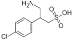β-(氨基甲基)-4 氯代苯乙烷磺酸结构式_125464-42-8结构式