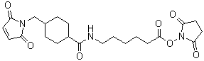 N-succinimidyl 6-[[4-(maleimidomethyl)cyclohexyl]carboxamido] caproate Structure,125559-00-4Structure