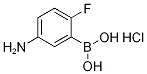 5-氨基-2-氟苯硼酸盐酸盐结构式_1256355-65-3结构式