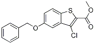 3-氯-5-(苯基甲氧基)-苯并[b]噻吩-2-羧酸甲酯结构式_1259977-93-9结构式