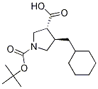 (3R,4R)-1-[(叔丁氧基)羰基]-4-(环己基甲基)吡咯烷-3-羧酸结构式_1263283-77-7结构式