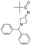 N-(1-二苯甲基氮杂啶-3-基)-2-甲基丙烷-2-亚磺酰胺结构式_1263296-74-7结构式
