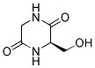 (3r)-(9ci)-3-(羟基甲基)-2,5-哌嗪二酮结构式_126766-09-4结构式