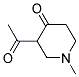 (9ci)-3-乙酰基-1-甲基-4-哌啶酮结构式_126832-84-6结构式