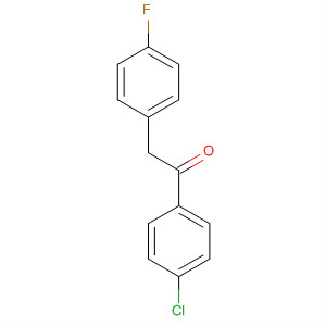 1-(4-Chlorophenyl)-2-(4-fluorophenyl)ethanone Structure,126866-15-7Structure