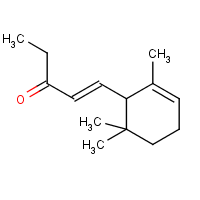 甲基-a-紫罗兰酮(异构体混合物)结构式_127-42-4结构式