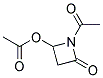 1-乙酰基-4-(乙酰基氧基)-2-氮杂啶酮结构式_127020-77-3结构式