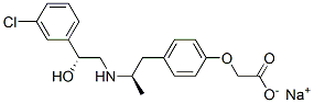 (+/-)-(R*,r*)-[4-[2-[[2-(3-chlorophenyl)-2-hydroxyethyl] amino]propyl]phenoxy]-acetic acid sodium Structure,127299-93-8Structure