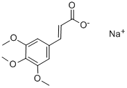 3,4,5-三甲氧基肉桂酸钠盐结构式_127427-04-7结构式