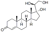 4-孕烯-17,20beta,21-三醇-3-酮结构式_128-19-8结构式