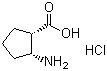 (1S,2R)-(+)-2-Amino-1-cyclopentanecarboxylic acid hydrochloride Structure,128052-92-6Structure