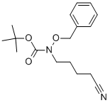 N-(4-氰基丁基)-N-(苯基甲氧基)氨基甲酸1,1-二甲基乙酯结构式_128173-50-2结构式