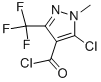 5-氯-1-甲基-3-(三氟甲基)-1H-吡唑-4-羰酰氯结构式_128564-57-8结构式
