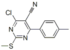4-Chloro-5-cyano-2-methylthio-6-(p-tolyl)pyrimidine Structure,128640-74-4Structure