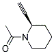 (9CI)-1-乙酰基-2-乙炔-, (R)-哌啶结构式_128960-03-2结构式