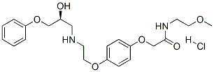 2-[4-[2-[[(2S)-2-hydroxy-3-phenoxypropyl]amino]ethoxy]phenoxy]-N-(2-methoxyethyl)Acetamide Structure,129689-30-1Structure