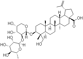白头翁皂苷A3结构式_129724-84-1结构式