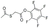 五氟苯基(乙酰基硫基)乙酸酯结构式_129815-48-1结构式