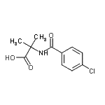 n-(4-氯苯甲酰基)-2-甲基-丙氨酸结构式_129973-02-0结构式
