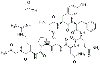 醋酸精氨加压素结构式_129979-57-3结构式