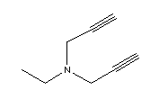 (9ci)-n-乙基-n-2-丙炔-2-丙炔-1-胺结构式_13002-92-1结构式
