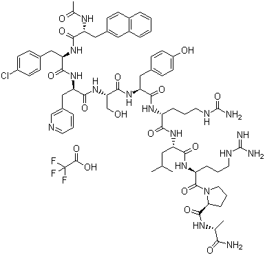 西曲瑞克三氟乙酸盐结构式_130289-71-3结构式