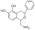 1-(Aminomethyl)-3,4-dihydro-3-phenyl-1h-2-benzopyran-5,6-diol Structure,130465-44-0Structure