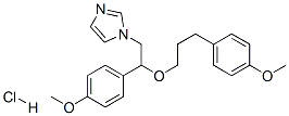 1-[2-(4-甲氧基苯基)-2-[3-(4-甲氧基苯基)丙氧基]乙基]-1H-咪唑盐酸盐结构式_130495-35-1结构式