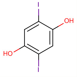 2,5-Diiodo-1,4-benzenediol Structure,13064-64-7Structure