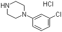 1-(3-氯苯基)哌嗪盐酸盐结构式_13078-15-4结构式