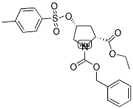 (2R, 4r)-4-(甲苯-4-磺酰氧基)-1-[苄氧基羰基]-吡咯烷-2-羧酸乙酯结构式_130830-60-3结构式