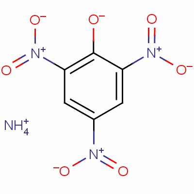 2,4,6-三硝基苯酚铵结构式_131-74-8结构式