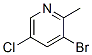 3-Bromo-5-chloro-2-picoline Structure,131036-39-0Structure