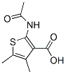 2-乙酰氨基-4,5-二甲基噻吩-3-羧酸结构式_13130-40-0结构式