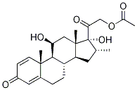 16alpha-甲基泼尼松龙21-乙酸酯结构式_13209-52-4结构式