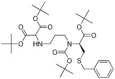 3-苄基磺酰基-2-(S)-{[2-(双-叔丁氧基羰基甲基-氨基)-乙基]-叔丁氧基羰基甲基-氨基}-丙酸叔丁酯结构式_1331899-92-3结构式