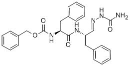 ((s,z)-1-(2-氨基甲酰亚肼基)-1-(((s)-1-氧代-3-苯基丙烷-2-基)氨基)-3-苯基丙烷-2-基)氨基甲酸苄酯结构式_133657-68-8结构式