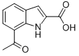 7-乙酰基-2-吲哚羧酸结构式_133738-76-8结构式