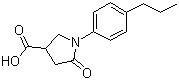 1-(4-Propylphenyl)-5-oxopyrrolidine-3-carboxylicacid Structure,133747-74-7Structure