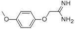 2-(4-甲氧基苯氧基)盐酸乙脒结构式_133915-35-2结构式