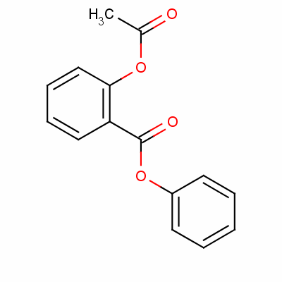 邻乙酰水杨酸苯酯结构式_134-55-4结构式
