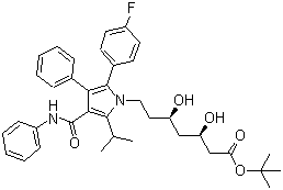 阿托伐他汀叔丁酯结构式_134395-00-9结构式
