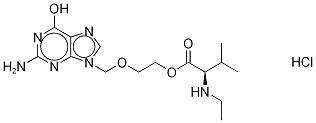 阿昔洛韦N-乙基-L-缬氨酸酯盐酸盐结构式_1346617-49-9结构式