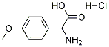 2-氨基-2-(4-甲氧基苯基)乙酸盐酸盐结构式_134722-07-9结构式
