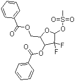 3,5-Bis(benzoyl)-1-methanesulfonyloxy-2-deoxy-2,2-difluororibose Structure,134877-43-3Structure