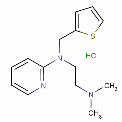 Methapyrilene hydrochloride Structure,135-23-9Structure