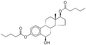 (6alpha,17beta)-雌甾三醇3,17-二戊酸酯结构式_1350468-75-5结构式
